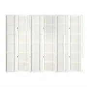 Artiss Room Divider Screen 6 Panel Nova Foldable Wooden Divider White