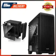 S2 - ATX Mid-Tower PC Case - Full Acrylic Side Panel - Mesh Front Panel