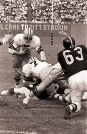 Green Bay Packers Paul Hornung in action vs Pittsburgh Steelers Pi- Old Photo