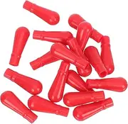 Healifty 50 Packets Eye Dropper Caps Glass Pipette Silicone Bulb and Rubber Stopper for Lab and Personal Use