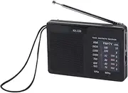 Portable Radio AM FM - Pocket Radio | Battery Operated Am/Fm Stereo Radios, Telescopic Antenna & Wrist Strap, Enjoy Broadcast & Music for Indoor & Outdoor Seniors (11.1x7.4x2.1cm/4.37x2.91x0.83 in)