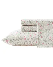 Laura Ashley 200 Thread Count Bonnie Percale Sheet Set