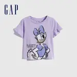 GAP 女幼童裝 GAP X DISNEY迪士尼聯名 短袖上衣-紫色(808332)