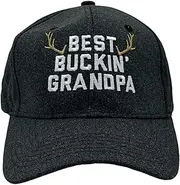 [Crazy Dog T-shirts] Best Buckin Grandpa Hat Funny Sarcastic Fathers Day Novelty Cap