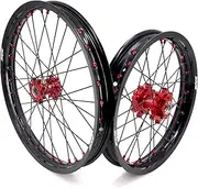 KKE 1.6 * 21/1.85 * 18'' E-Bike Motorcycle Wheels Rims Fit for Surron Light Bee X 2019-2024 Red Hub & Nipple