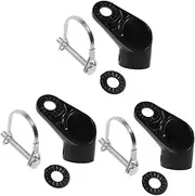 2 Sets Bike Part Adapter Stroller Hooks Cart Electric Bike Infant Bike Trailer Bike Trailer Hitch Bike Tool Bike Trailer Coupler Attachment Luggage Rack Baby Metal Steel