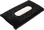 Vaguelly Portable Car Tissue Paper Box Sunshade Leather Napkin Box for Trucks Boats Caravans