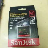 在飛比找蝦皮購物優惠-現貨實拍 SanDisk Extreme Pro CF 64