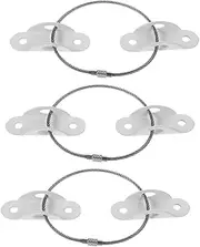 MOLUCKFU Furniture Anchors for Baby Proofing 3 Sets Wall Anchors Straps for Bookcase Heavy Duty Furniture Straps