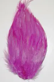 6 HACKLE FEATHER PADS - LILAC New Pads; Headband/Hats/Bridal/Craft/Dress