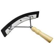 NEW Premium Horse Sweat Scraper Wood Handle, Rubber Blade, Equine Grooming