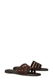 Tory Burch Ines Multistrap Sandal in Dark Cocoa /Dark Cocoa at Nordstrom, Size 7 Dark Cocoa/Dark Cocoa
