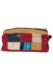 Eco Hemp Patchwork Cosmetic Bag--NIK-4156-B