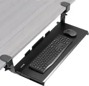 VIVO Large Height Adjustable Under Desk Keyboard Tray, C-clamp Mount System, ...