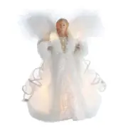 Kurt S. Adler 10-Inch UL 10-Light White Angel Treetop