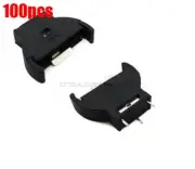 100Pcs CR2032 2032 3V Cell Coin Battery Socket Holder Case Rohs Ic New qb