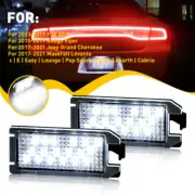 Fits 17-2021 Jeep Grand Cherokee LED License Lights Plate Lamp 6000K White 2pc H