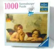 RAFFAELLO: CHERUBS Puzzle Ravensburger Raphael Two Gazing Angels 1000 Pcs NEW