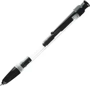 Monteverde Engage One-Touch Liquid Ink Rollerball Demo - Transparent Resin, Retractable, Fine Point - View Ink Levels with Fountain Pen Ink Flow