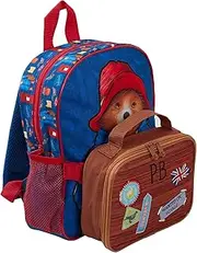 Paddington Bear Boys & Girls School Backpack Kids Rucksack + Detachable Insulated Lunch Box Bag Suitcase Look