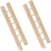 TOYANDONA Mini Ladder Miniature Wooden Ladder for Dollhouse Fairy Garden Accessory