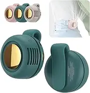 Portable Clip-On Fan, 3 Speeds Silent Mini Bladeless Fan Clip on for Travel, Rechargeable Small Personal Clip on Fans, Portable Clip-On Neck Whirlwind Fan for Waist Clips Gift(Green)
