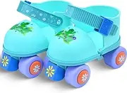 Kids Roller Skates Girls and Boys Ages 2-6, Toddler Rollerskates Adjustable Quad Skate Shoes for Beginners