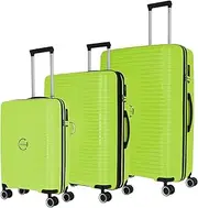 [travelite] Orbita Hard Shell Suitcase Set, 4 Wheels, Trolleys with Shatterproof Shell and Practical Inner Dividers, TSA Lock