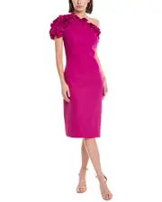 Rene by Rene Ruiz Collection One-Shoulder Printed Sheath Dress