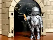 Playmobil Knights Templars Crusades Custom Made-Long Sword Armored Gothic Knight
