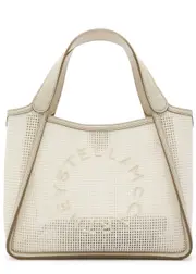 Stella Mccartney Stella Logo Mesh Tote - Cream ONE SIZE