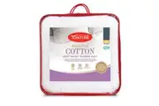 Tontine King Bed Natural Cotton Filled Breathable Light/Soft Summer Quilt/Doona