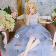 1/3 BJD Girl Dolls Resin Ball Jointed Doll + Eyes + Face Make up +Clothes +Shoes