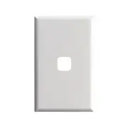 HPM EXCEL 1 Gang Coverplate - White 1 Gang Cover