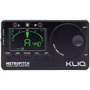 KLIQ MetroPitch - Digital Tuner Metronome for All Instruments, Black