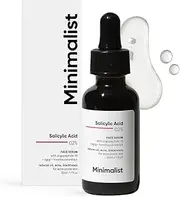 Minimalist 2% Salicylic Acid Serum For Acne, Blackheads & Open Pores | Reduces Excess Oil & Bumpy Texture | BHA Based Exfoliant For Acne Prone Or Oily Skin, 30Ml1 Fl Oz (Pack Of 1)
