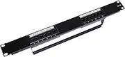 1U 12 Ports Cat6 Unshielded Wallmount or Rackmount Patch Panel UTP Ethernet Patch Panel with Cat6 Adapter Patch Panel