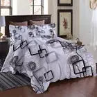 Black Thread Wind 3D Printing Duvet Quilt Doona Covers Pillow Case Bedding Sets