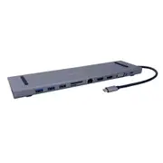 Cruxtec CH02-SG 11 in 1 USB-C Multifunction Docking Station with 100W PD