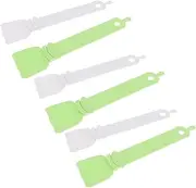 6 Pieces Cat Strip Feeder Kitten Wet Food Squeeze Feeder Hanging Hole Feeding Dispenser Pet Food Mixing Spoon for Wet Food