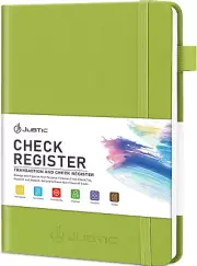 JUBTIC A5 Check Registers for Personal Checkbook, Ledger Transaction Registers L
