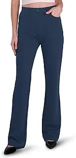 [Houmous] S-XXL 29''31''33''35'' Inseam Women's Bootcut Dress Pants w/Pocket Stretch Work Lounge Pant Office Casual Pants