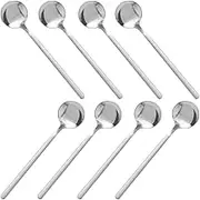 Pack of 8, Stainless Steel Espresso Spoons, findTop Mini Teaspoons Set for Coffee British Tea Dessert Cake Ice Cream Cappuccino, 5.3 Inch