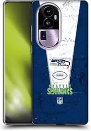 Head Case Designs Officially Licensed NFL Banner Seattle Seahawks Logo Art Soft Gel Case Compatible with Oppo Reno10 Pro+