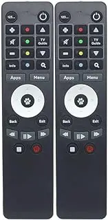 [2 Pack] Remote Control Compatible for Fetch Mighty Set Top TV Box HD H671T M605T H626T M616T