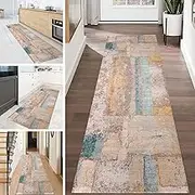 Modern Hallway Carpet Runner Rug 100cm 1.5m 250cm 300cm 4m 5m 6m Narrow Rugs, Carpet Runner for Hall Stairs Kitchen Entryway Living Room Bedroom(2ft×14.8ft/60×450cm)