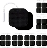 Pack of 24 2 x 2 inch TENS Device Replacement Pads Reusable More than 45 Times, Upgraded Self-Adhesive Electrode Patches for Electrotherapy, Compatible with Auvon, TENS 7000, Nicwell Care Tens etc
