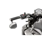 HIGHSIDER AKRON handlebar grip rubber, 7/8 inch (22.2 mm), 132 mm, titanium, silver