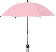 UPF 50 Golf Umbrella with Adjustable Universal Clamp, Portable Umbrellas for Rain, Manual Open Close, for Beach Chair, Golf Cart, Stroller, Bleacher, Patio