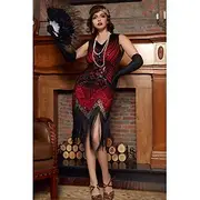 Retro Vintage Roaring 20s 1920s Flapper Dress Dress Christmas Party Dress The Great Gatsby Wedding Guest Sequins Women's Halloween Carnival Masquerade Carnival